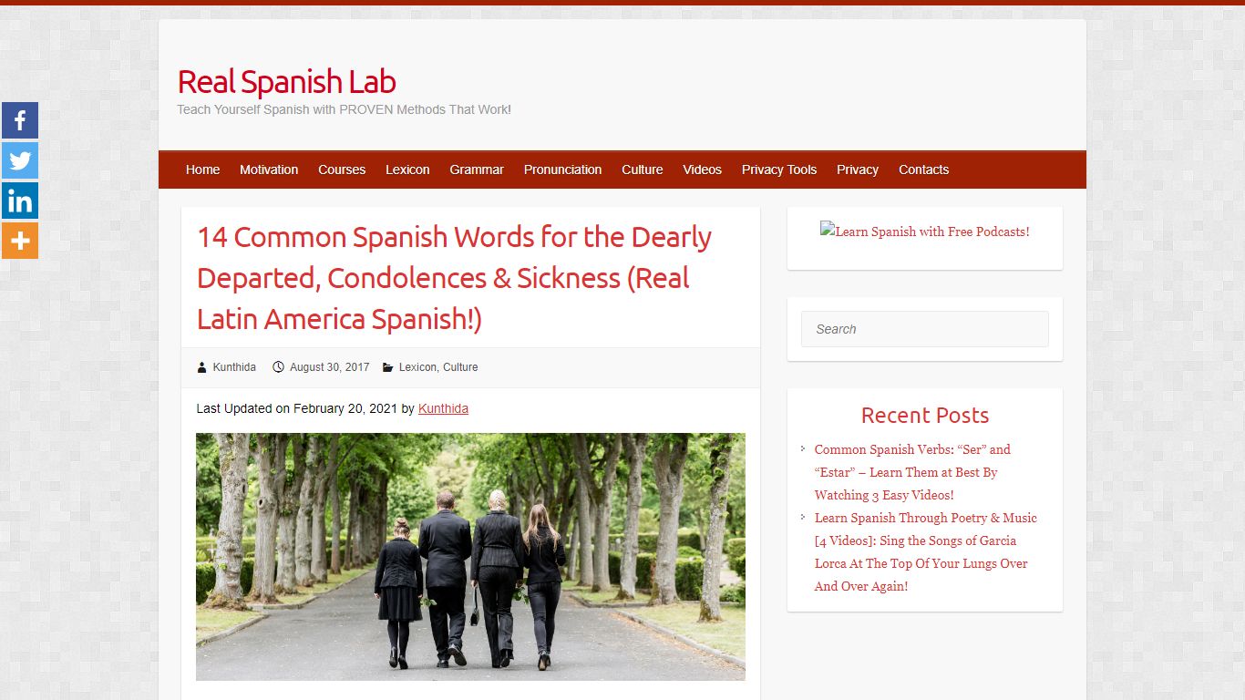 14 Common Spanish Words For Dearly Departed, Condolences & Sickness