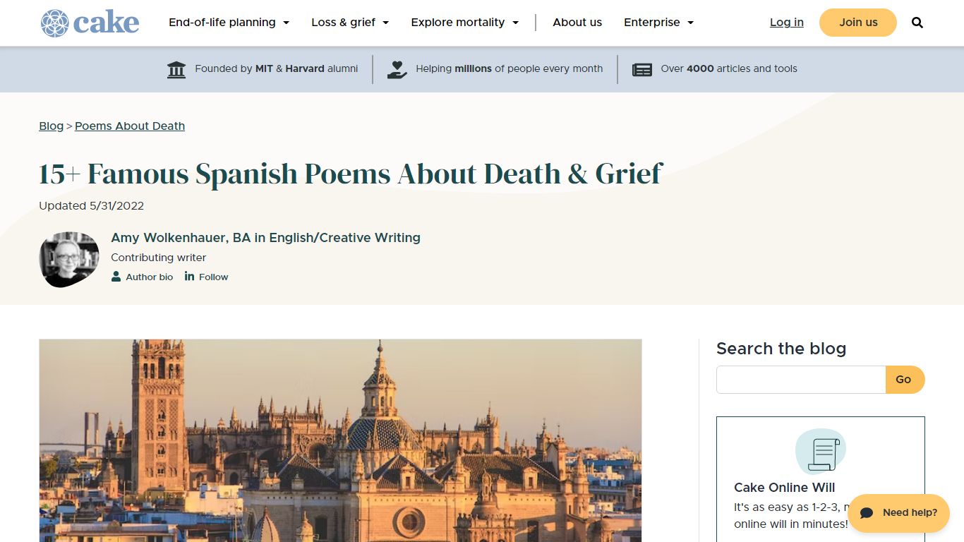 15+ Famous Spanish Poems About Death & Grief | Cake Blog